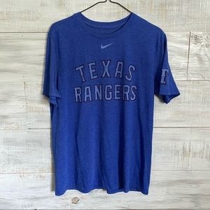 Nike Texas Rangers Blue Tri-Blend Tee